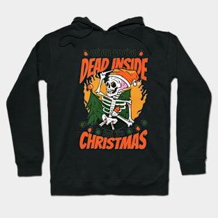 Skeleton christmas funny Hoodie